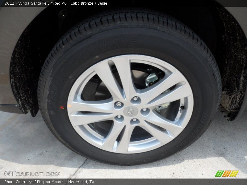Cabo Bronze / Beige 2012 Hyundai Santa Fe Limited V6
