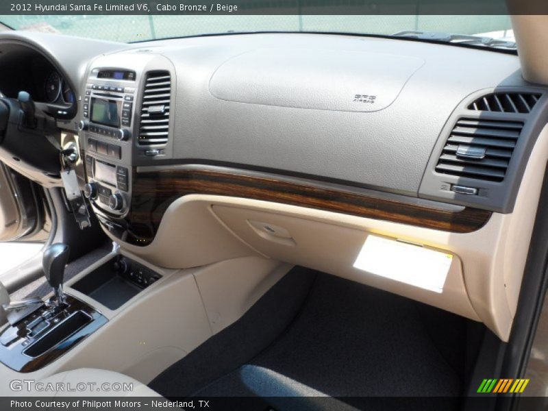 Cabo Bronze / Beige 2012 Hyundai Santa Fe Limited V6