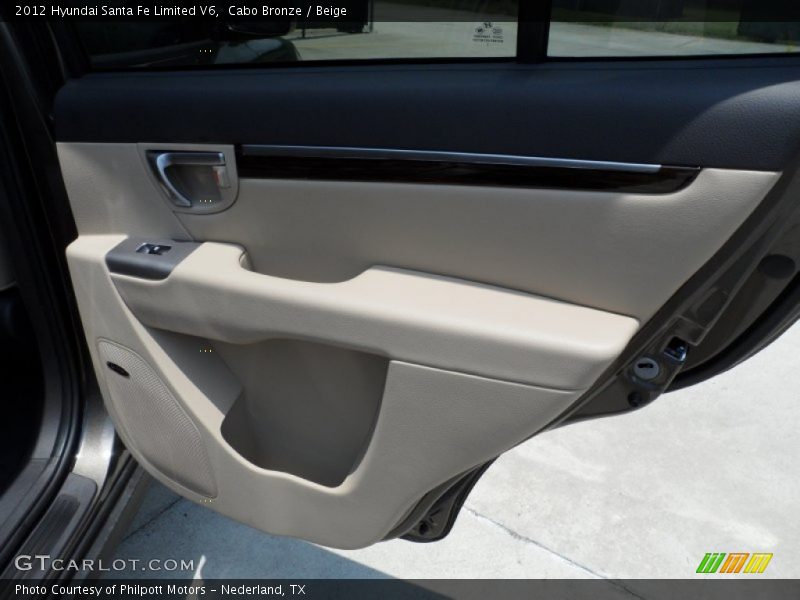 Cabo Bronze / Beige 2012 Hyundai Santa Fe Limited V6