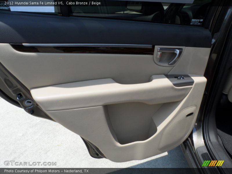 Cabo Bronze / Beige 2012 Hyundai Santa Fe Limited V6