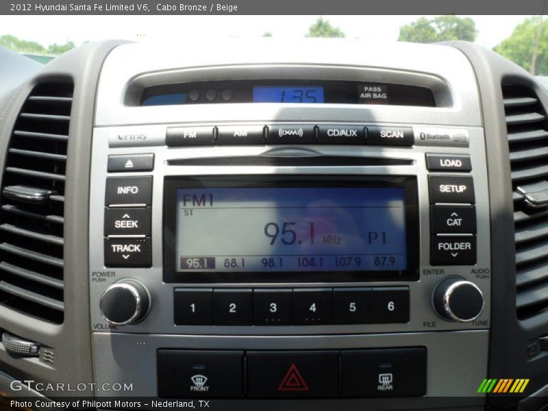 Cabo Bronze / Beige 2012 Hyundai Santa Fe Limited V6