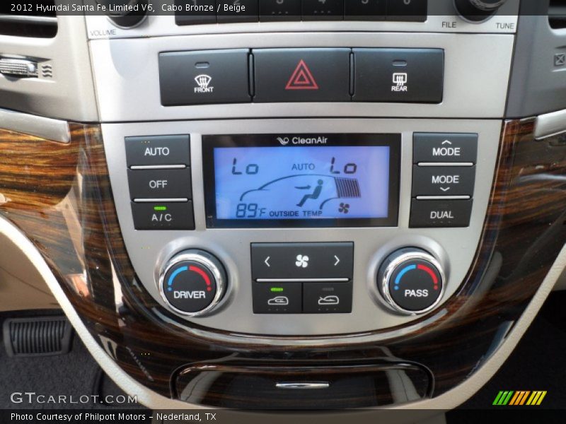 Cabo Bronze / Beige 2012 Hyundai Santa Fe Limited V6