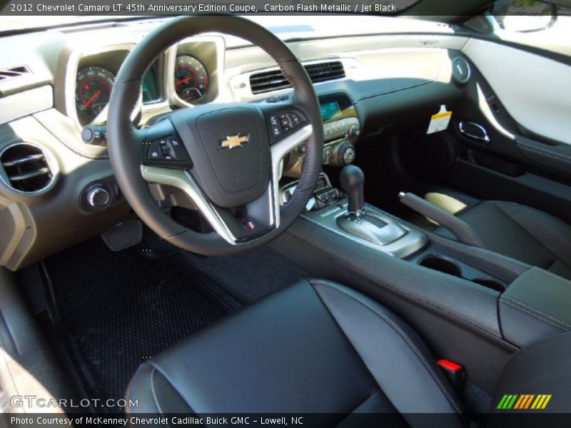 Jet Black Interior - 2012 Camaro LT 45th Anniversary Edition Coupe 