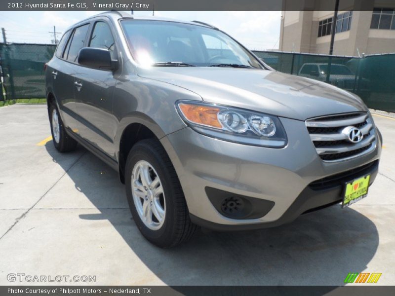 Mineral Gray / Gray 2012 Hyundai Santa Fe GLS