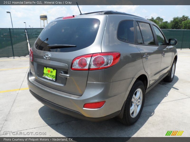 Mineral Gray / Gray 2012 Hyundai Santa Fe GLS