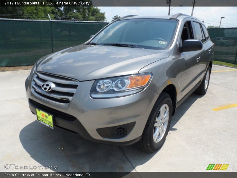 Mineral Gray / Gray 2012 Hyundai Santa Fe GLS