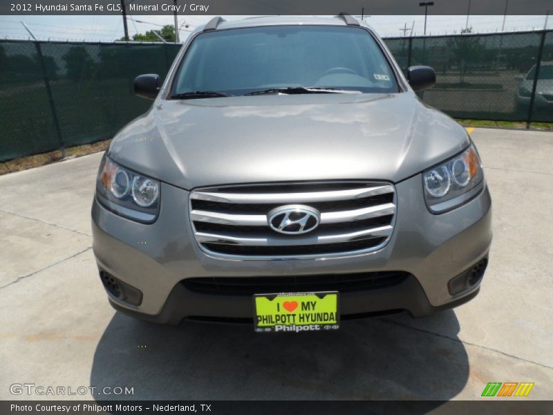 Mineral Gray / Gray 2012 Hyundai Santa Fe GLS