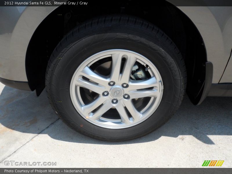 Mineral Gray / Gray 2012 Hyundai Santa Fe GLS