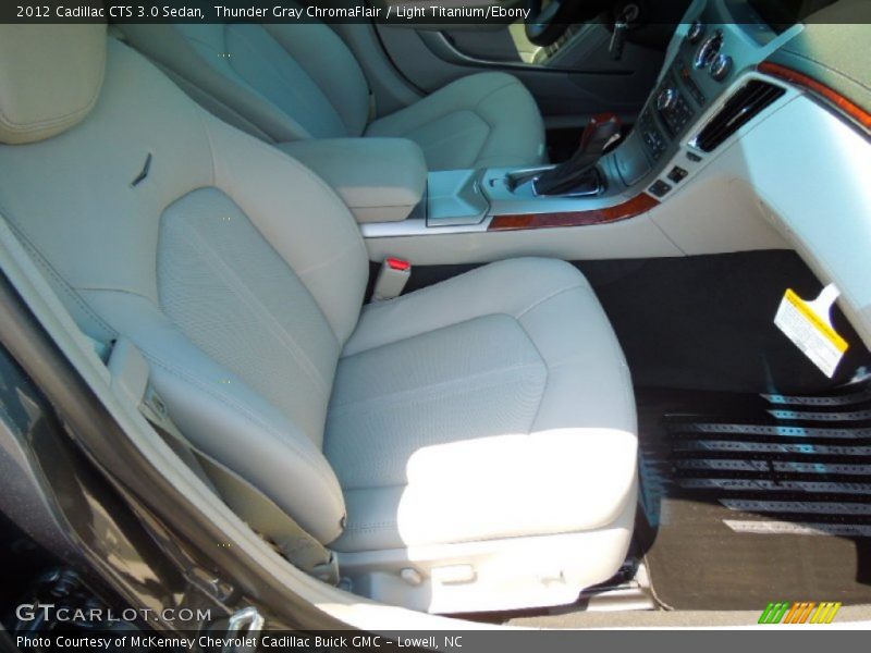 Thunder Gray ChromaFlair / Light Titanium/Ebony 2012 Cadillac CTS 3.0 Sedan