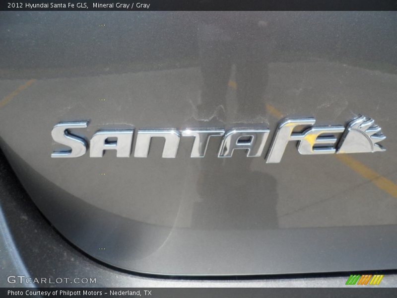 Mineral Gray / Gray 2012 Hyundai Santa Fe GLS