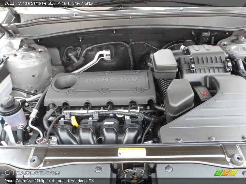 Mineral Gray / Gray 2012 Hyundai Santa Fe GLS