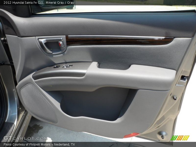 Mineral Gray / Gray 2012 Hyundai Santa Fe GLS