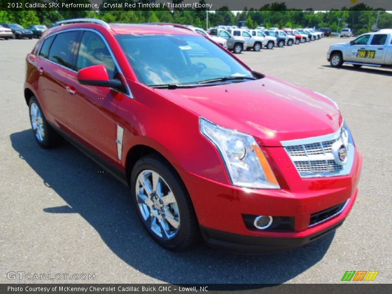 Crystal Red Tintcoat / Titanium/Ebony 2012 Cadillac SRX Performance