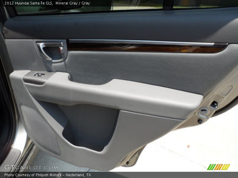 Mineral Gray / Gray 2012 Hyundai Santa Fe GLS