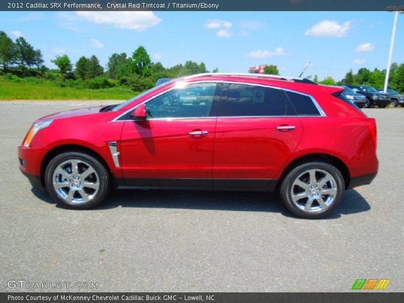 Crystal Red Tintcoat / Titanium/Ebony 2012 Cadillac SRX Performance