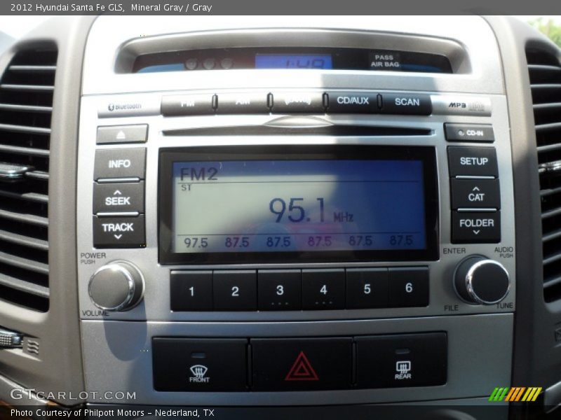 Mineral Gray / Gray 2012 Hyundai Santa Fe GLS