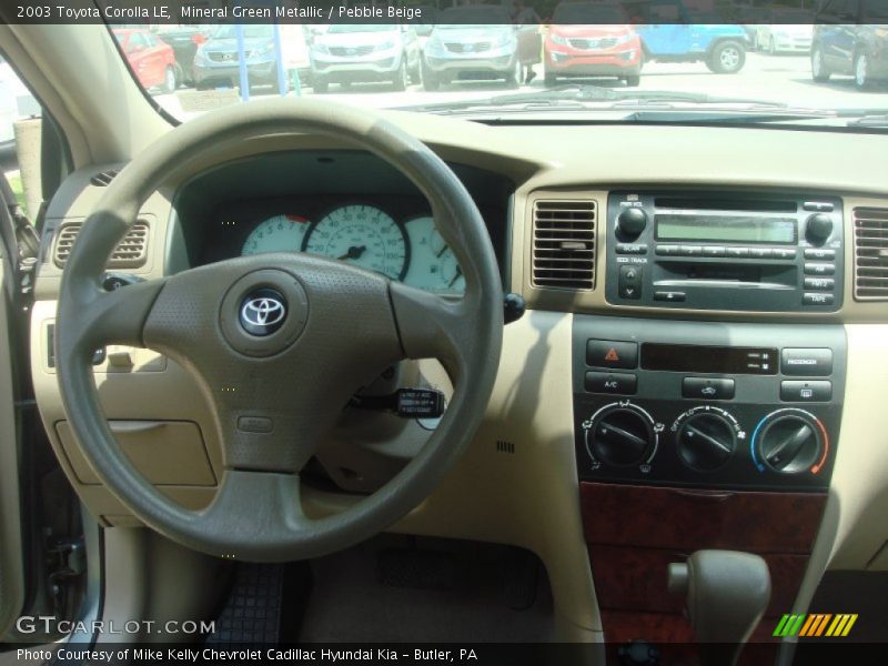 Mineral Green Metallic / Pebble Beige 2003 Toyota Corolla LE