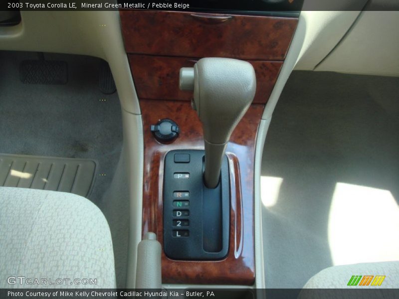 Mineral Green Metallic / Pebble Beige 2003 Toyota Corolla LE