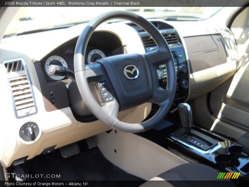 Monterey Gray Metallic / Charcoal Black 2008 Mazda Tribute i Sport 4WD