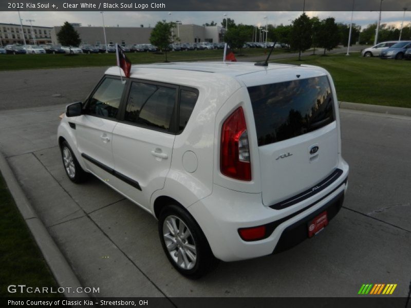 Clear White / Black Soul Logo Cloth 2012 Kia Soul +