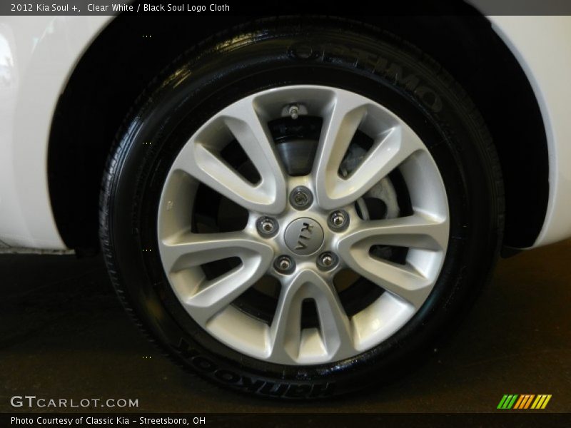 Clear White / Black Soul Logo Cloth 2012 Kia Soul +