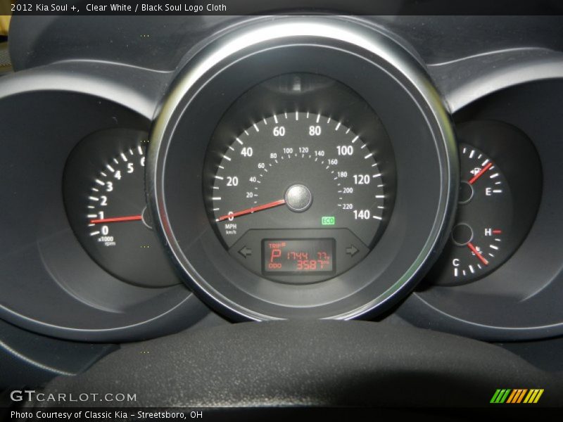 Clear White / Black Soul Logo Cloth 2012 Kia Soul +