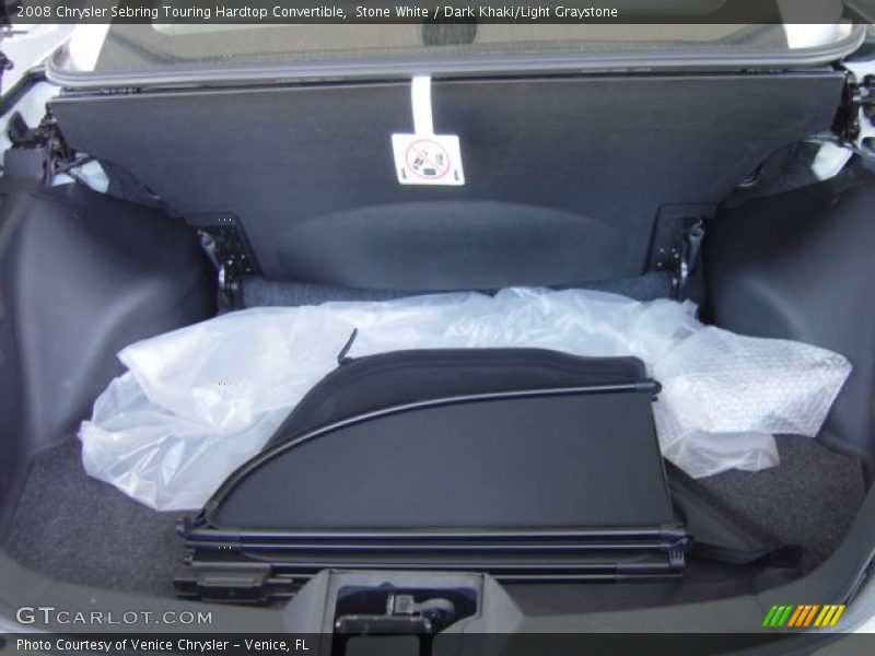 Stone White / Dark Khaki/Light Graystone 2008 Chrysler Sebring Touring Hardtop Convertible