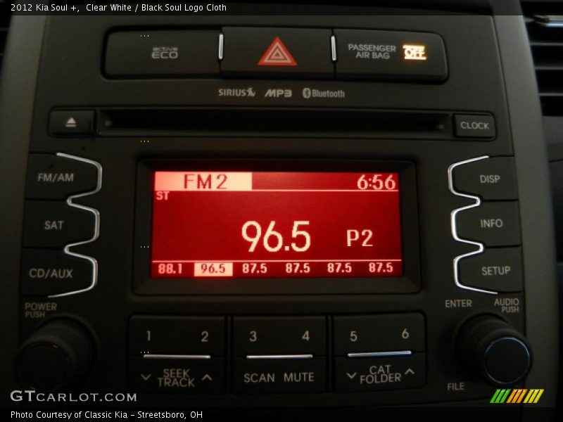 Clear White / Black Soul Logo Cloth 2012 Kia Soul +