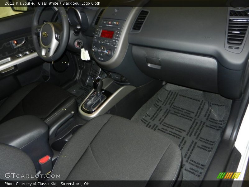 Clear White / Black Soul Logo Cloth 2012 Kia Soul +