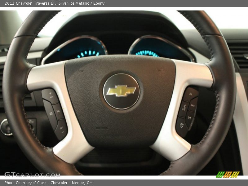 Silver Ice Metallic / Ebony 2012 Chevrolet Traverse LT