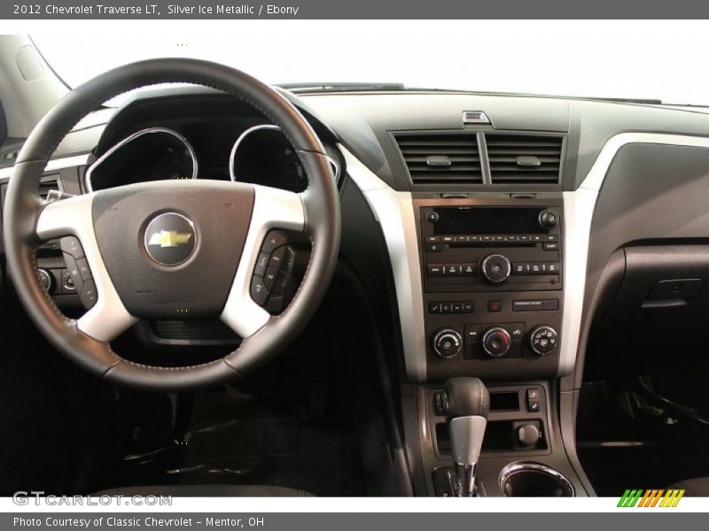 Silver Ice Metallic / Ebony 2012 Chevrolet Traverse LT