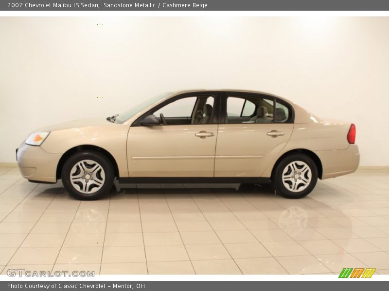 Sandstone Metallic / Cashmere Beige 2007 Chevrolet Malibu LS Sedan