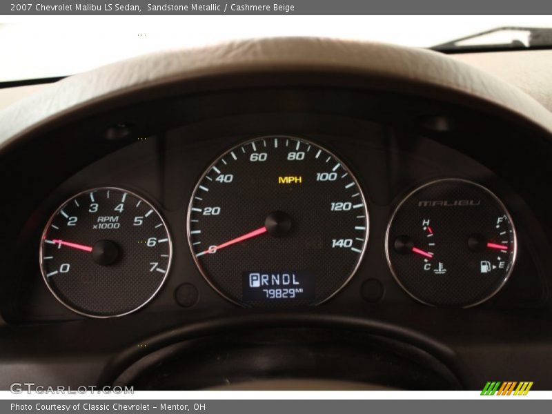 Sandstone Metallic / Cashmere Beige 2007 Chevrolet Malibu LS Sedan