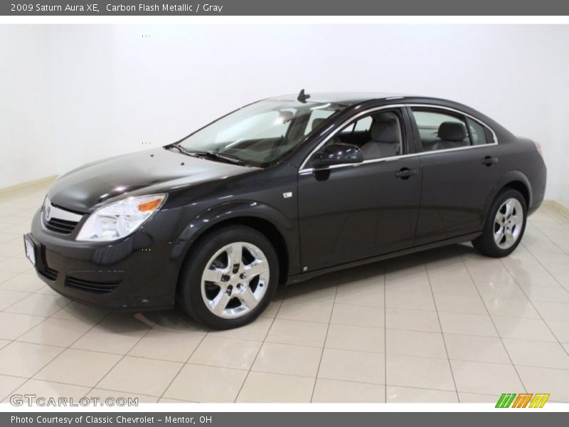 Carbon Flash Metallic / Gray 2009 Saturn Aura XE