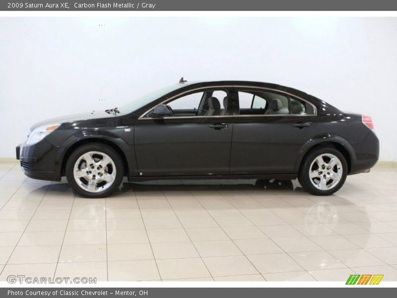 Carbon Flash Metallic / Gray 2009 Saturn Aura XE