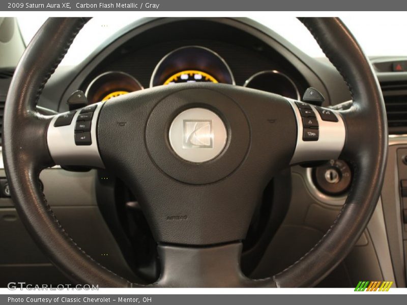 Carbon Flash Metallic / Gray 2009 Saturn Aura XE