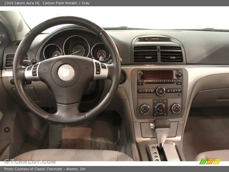 Carbon Flash Metallic / Gray 2009 Saturn Aura XE