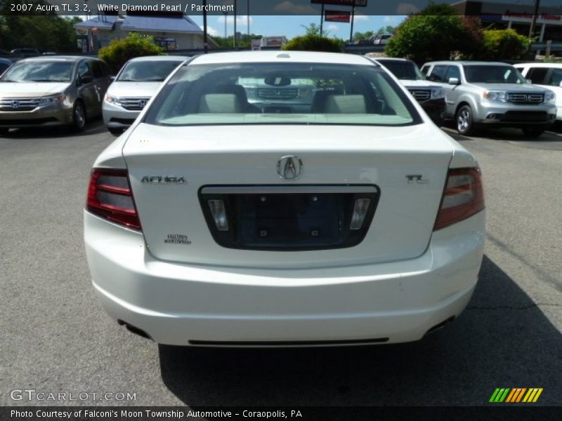 White Diamond Pearl / Parchment 2007 Acura TL 3.2