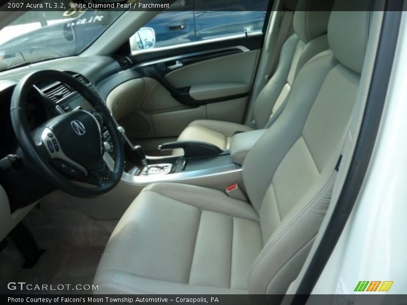 White Diamond Pearl / Parchment 2007 Acura TL 3.2