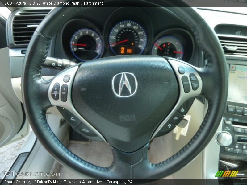 White Diamond Pearl / Parchment 2007 Acura TL 3.2