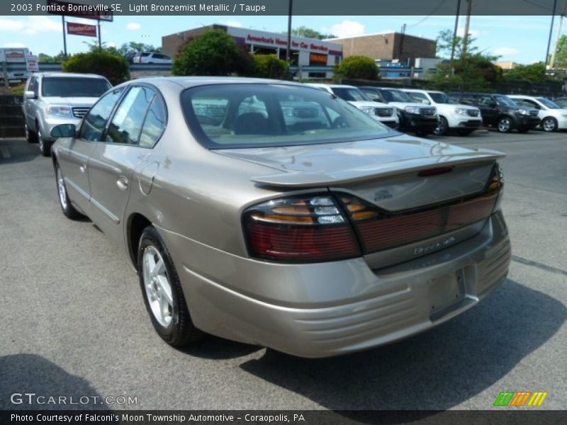 Light Bronzemist Metallic / Taupe 2003 Pontiac Bonneville SE
