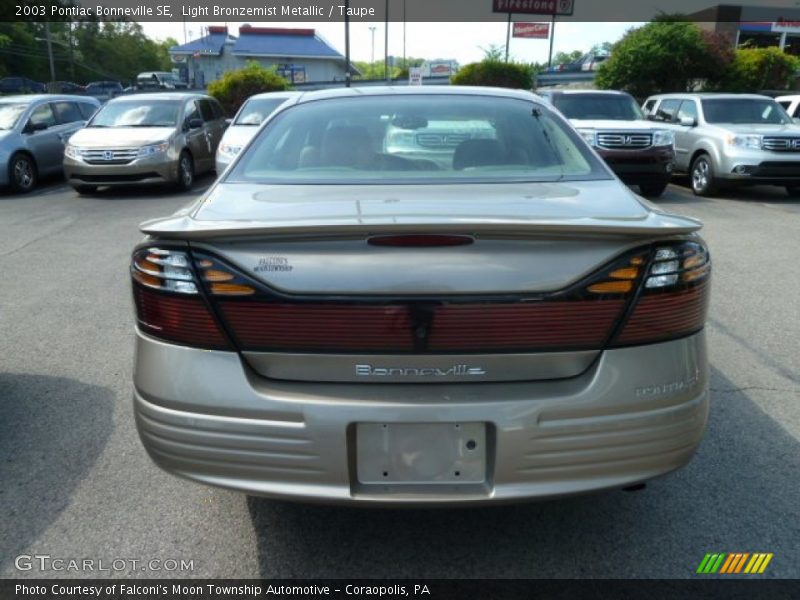 Light Bronzemist Metallic / Taupe 2003 Pontiac Bonneville SE