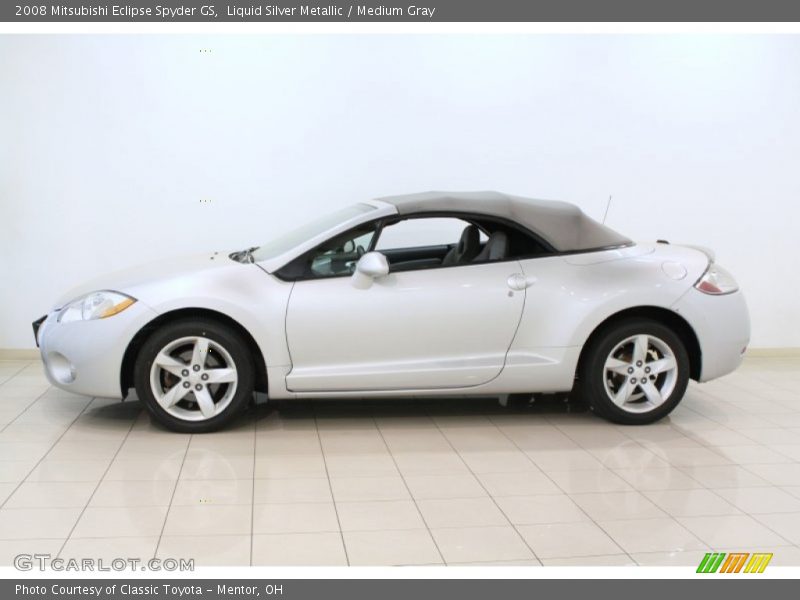 Liquid Silver Metallic / Medium Gray 2008 Mitsubishi Eclipse Spyder GS