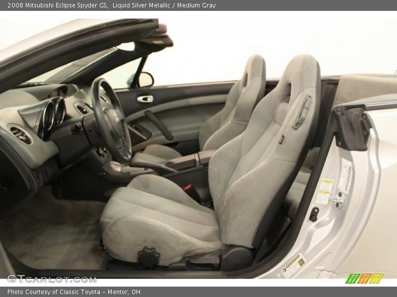 Liquid Silver Metallic / Medium Gray 2008 Mitsubishi Eclipse Spyder GS