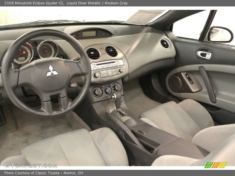 Liquid Silver Metallic / Medium Gray 2008 Mitsubishi Eclipse Spyder GS