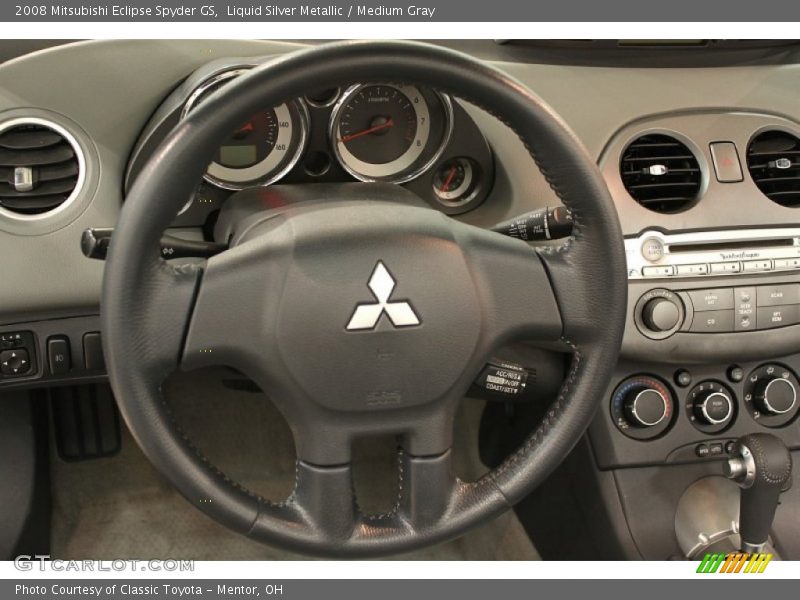 Liquid Silver Metallic / Medium Gray 2008 Mitsubishi Eclipse Spyder GS