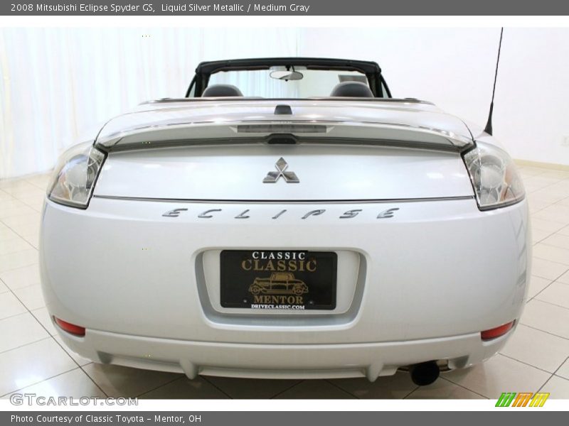 Liquid Silver Metallic / Medium Gray 2008 Mitsubishi Eclipse Spyder GS