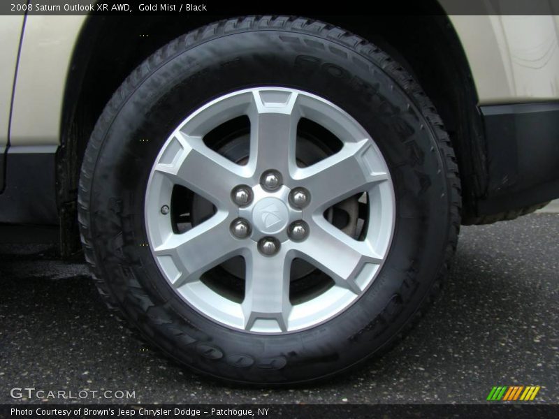 Gold Mist / Black 2008 Saturn Outlook XR AWD