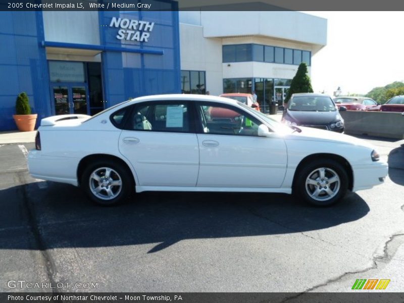 White / Medium Gray 2005 Chevrolet Impala LS