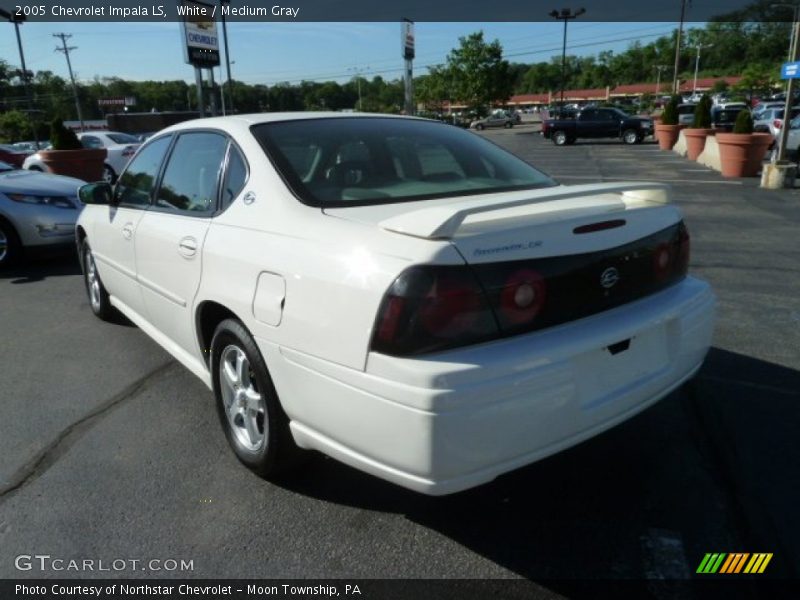 White / Medium Gray 2005 Chevrolet Impala LS
